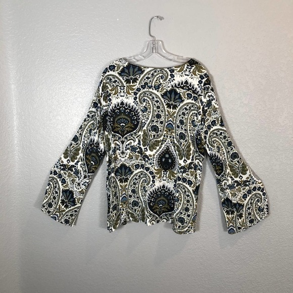 Umgee Size Large Cotton Blend Floral Boho Top - Picture 4 of 6